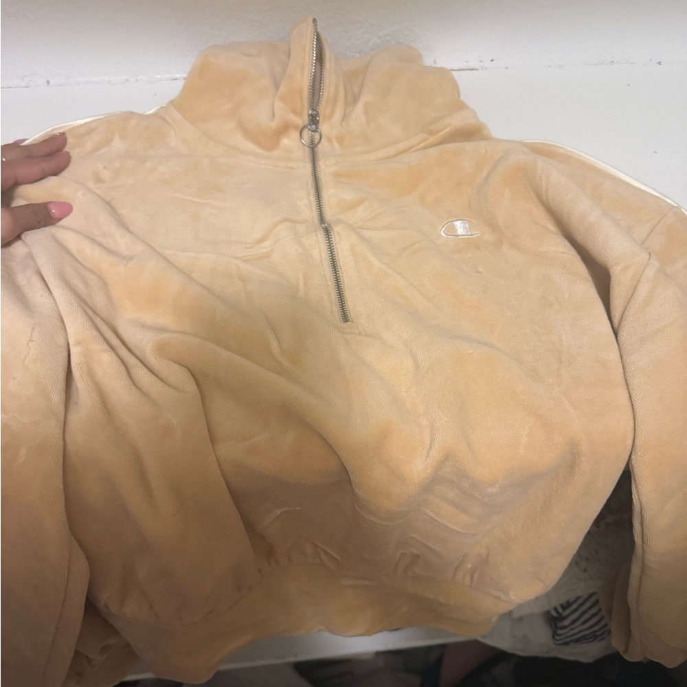 Champion Cream Half-Zip Jacket
